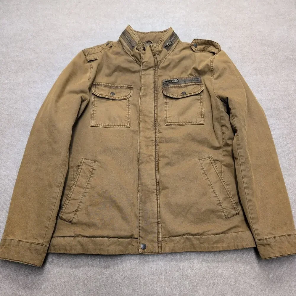 Levi's Men's Quilted Trucker Khaki Jacket Size XL Pockets